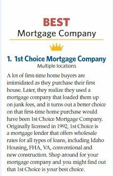best mortgage company award